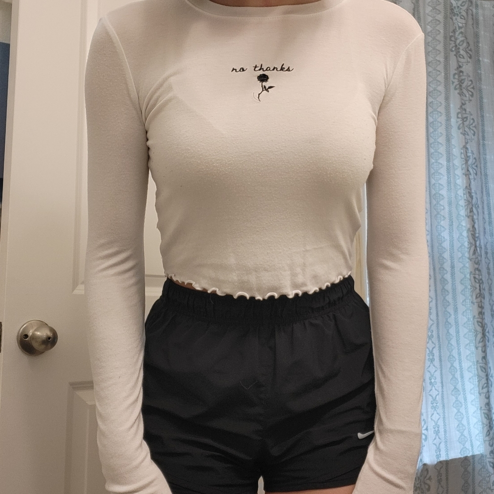 Long Sleeve Cropped Shirt